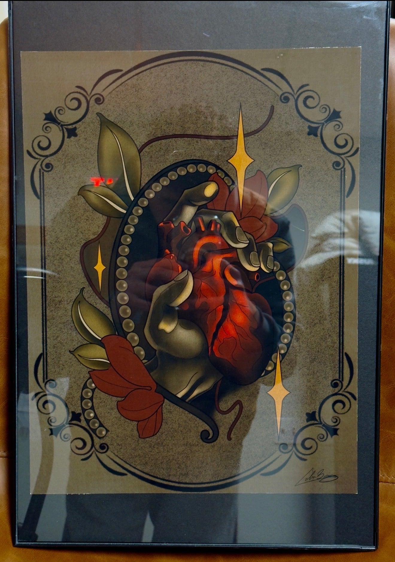 Pulse and Petal Print - Colin Bussing Tattoos